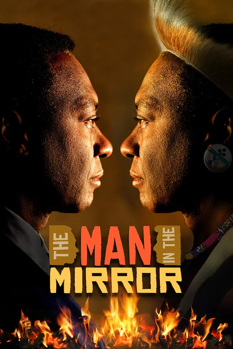 The Man in the Mirror poster background