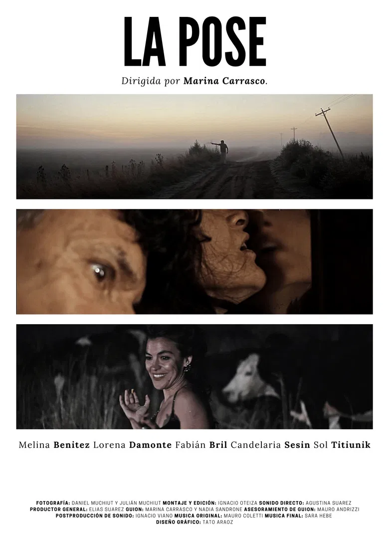 La pose poster background