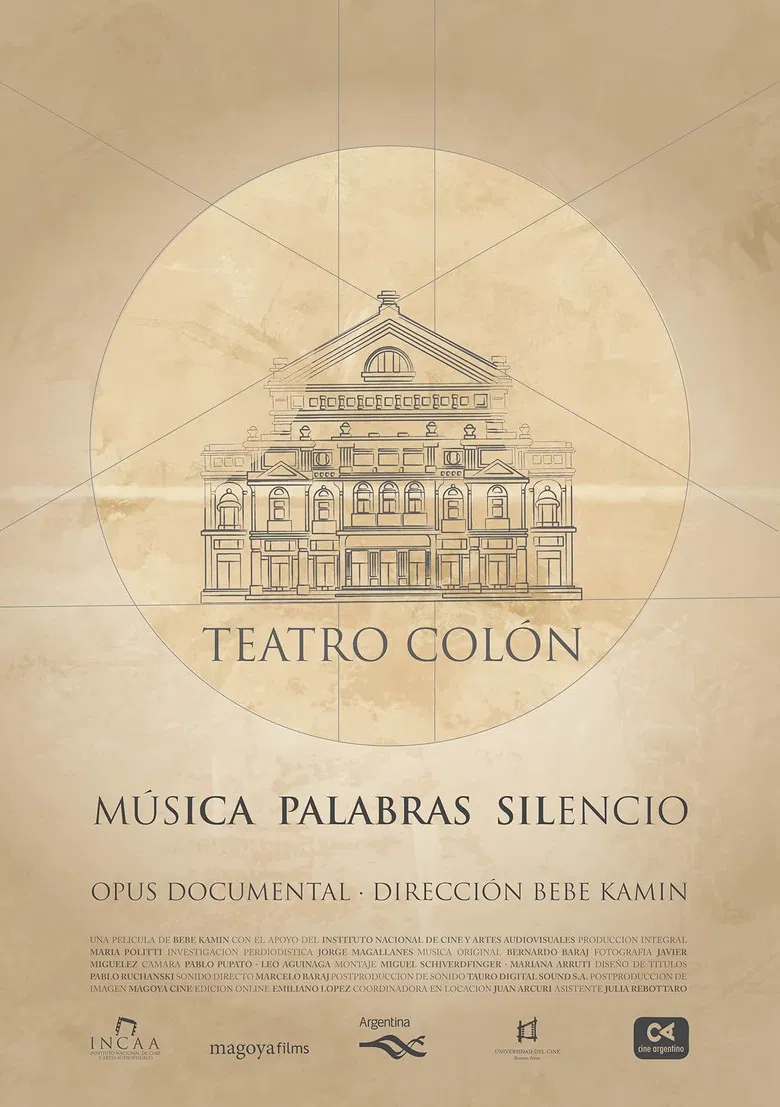Teatro Colón: Música Palabras Silencio poster background