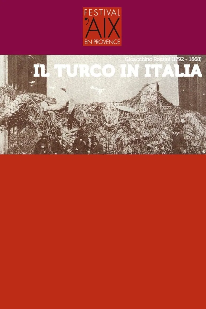 Il Turco in Italia - Festival d'Aix-en-Provence poster background