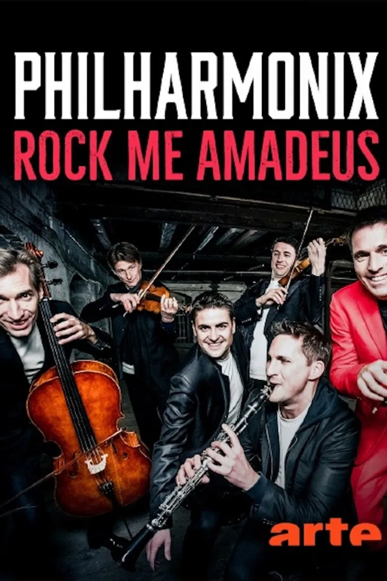Philharmonix "Rock me Amadeus" poster background
