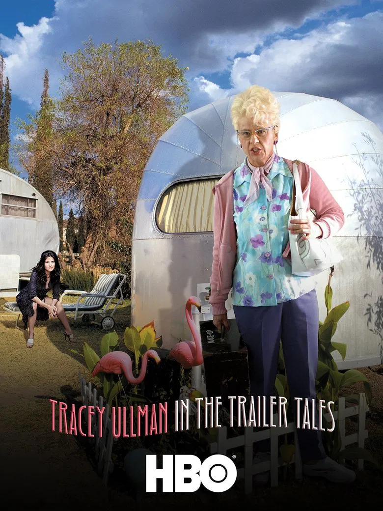 Tracey Ullman in the Trailer Tales poster background