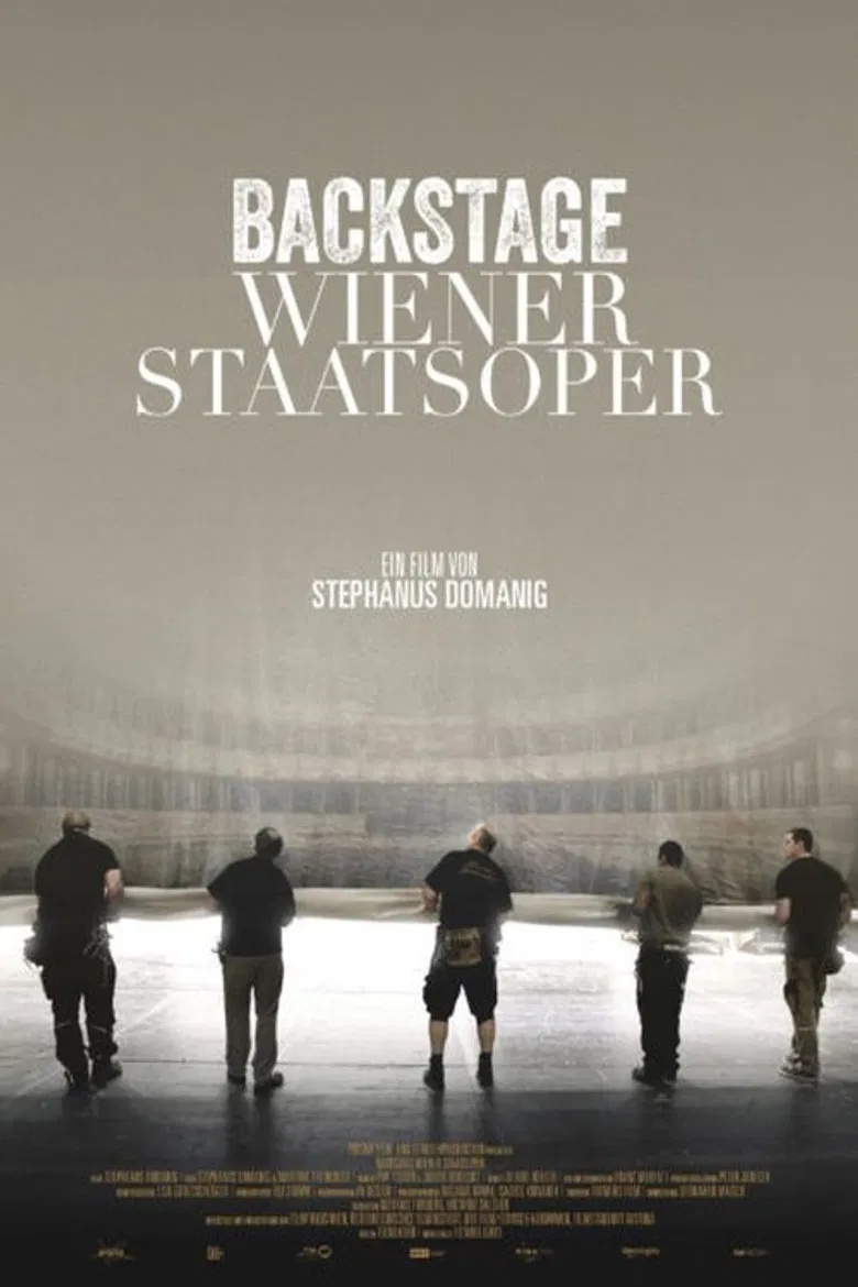 Backstage Vienna State Opera poster background