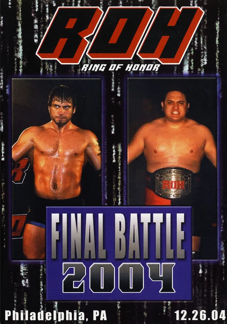 ROH Final Battle 2004 poster background