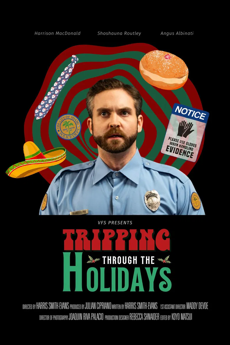 Tripping Through the Holidays poster background