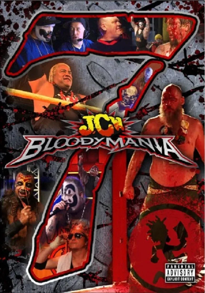 JCW Bloodymania 7 poster background