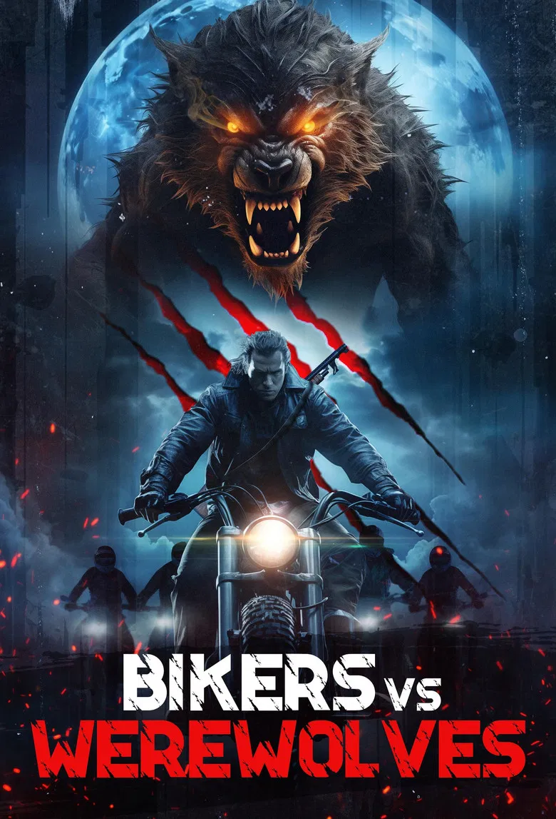 Bikers vs Werewolves poster background