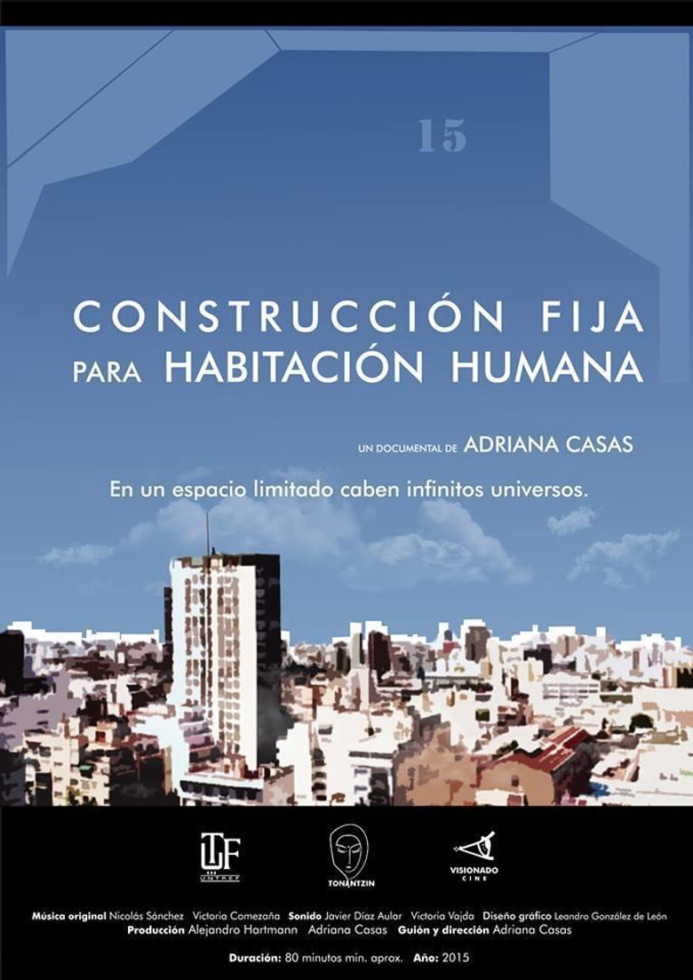 Construcción fija para habitación humana poster background