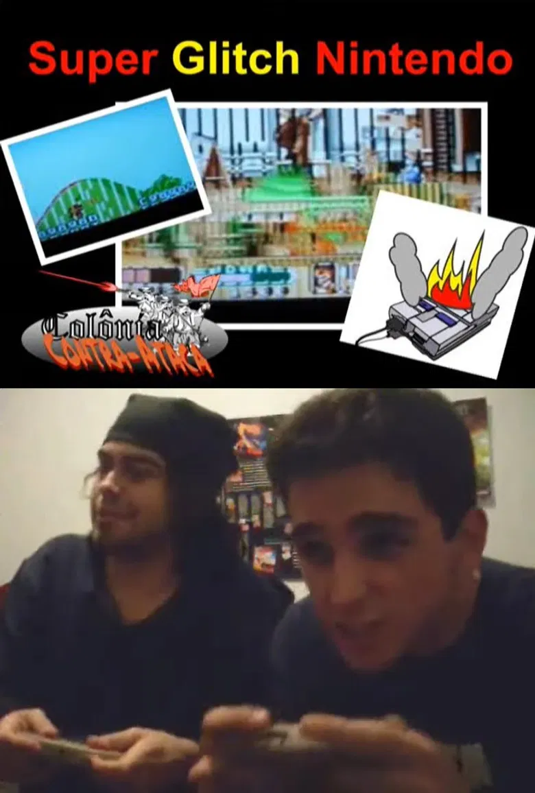 Super Glitch Nintendo poster background