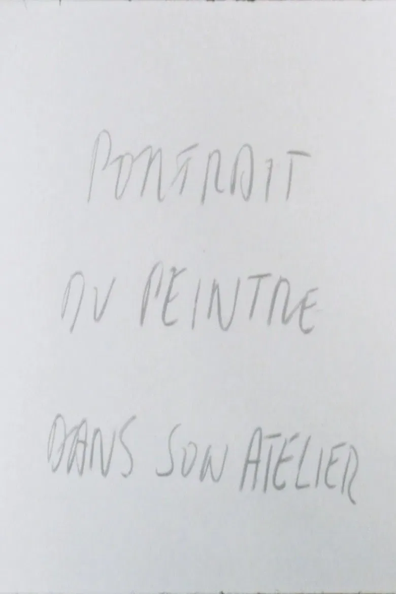 Portrait of the painter at his workshop poster background