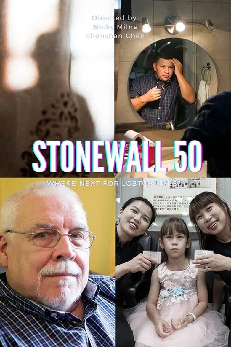 Stonewall 50: Where Next for LGBT+ Lives poster background