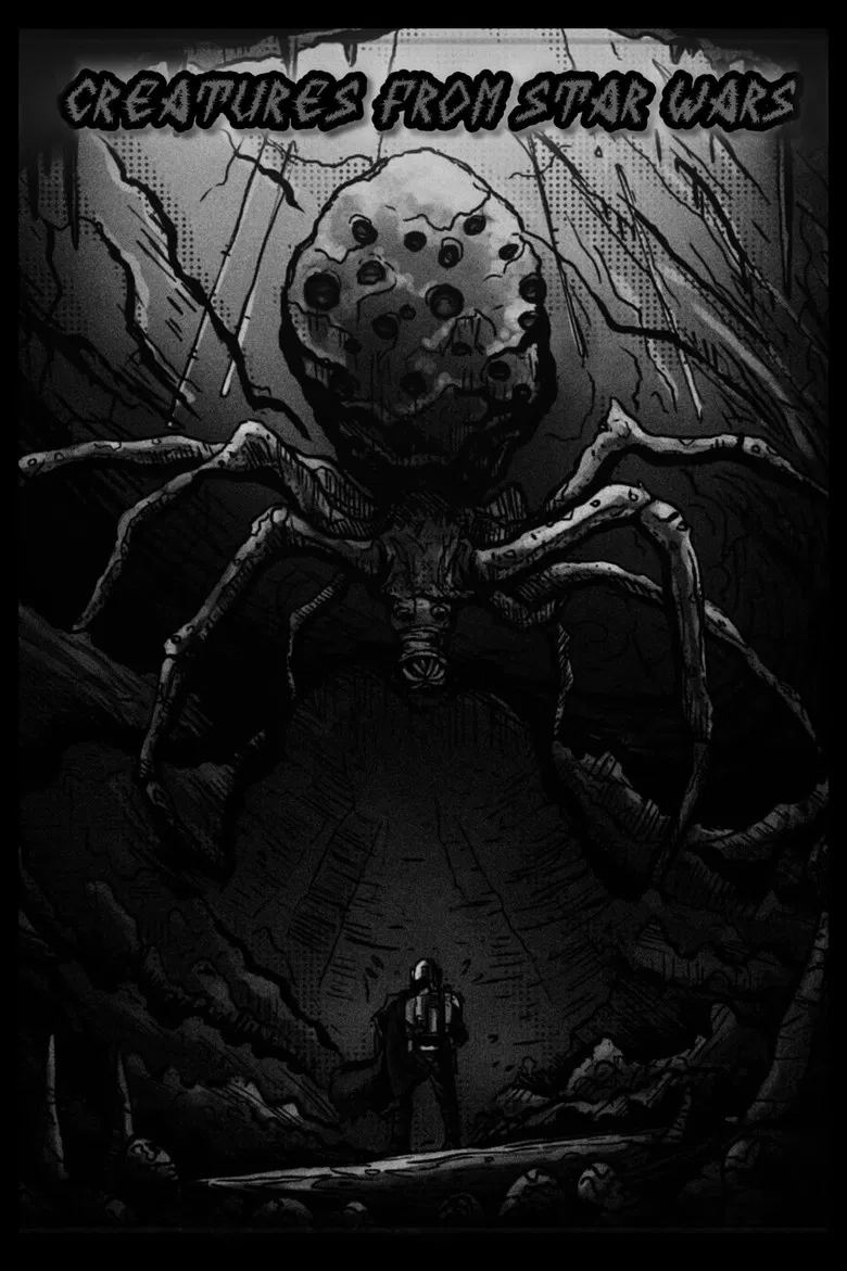 Creatures from Star Wars poster background