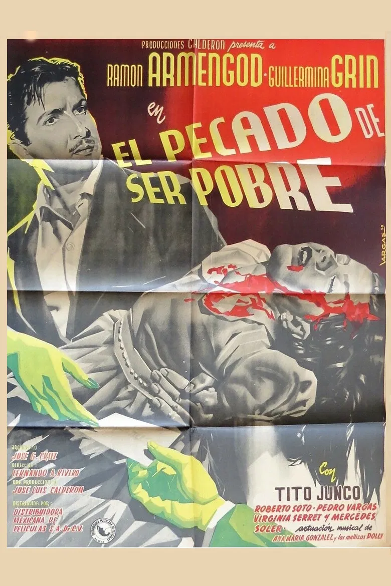 Pecado de ser pobre poster background