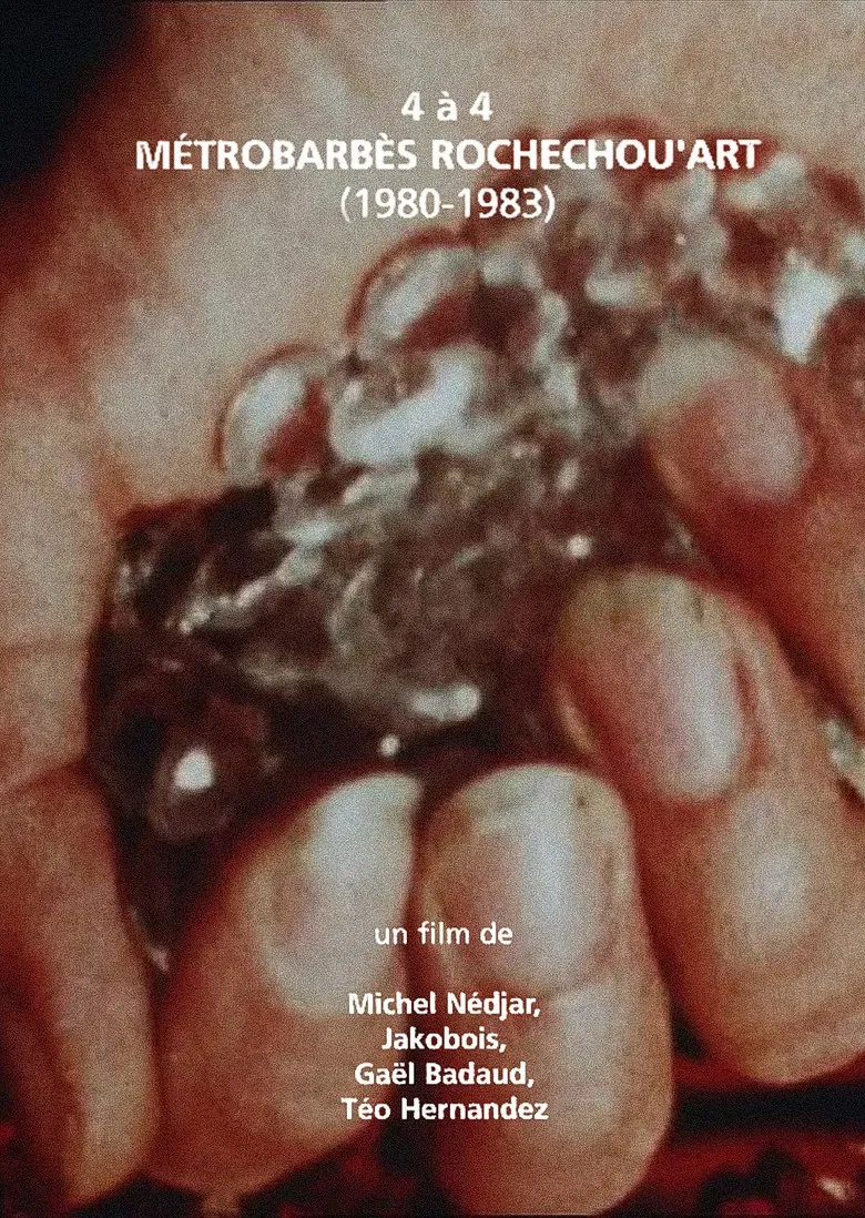 4 à 4 Métro-Barbès-Rochechou-Art poster background