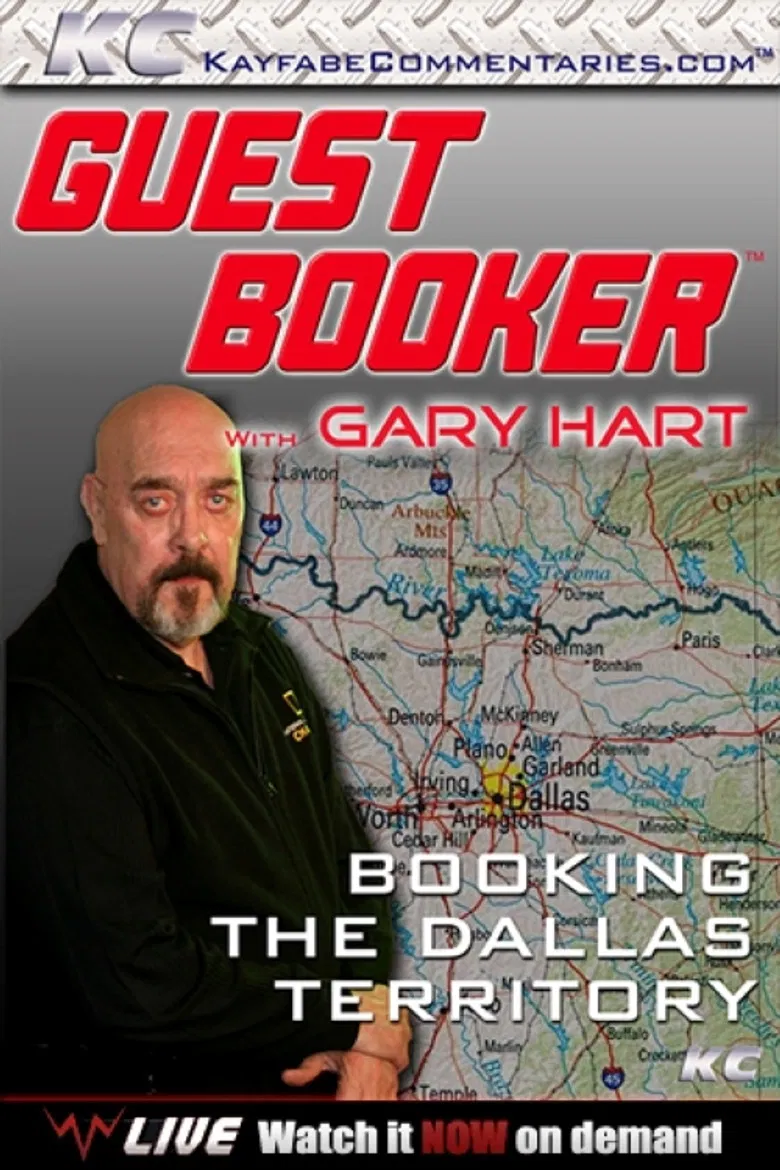 Guest Booker with Gary Hart poster background