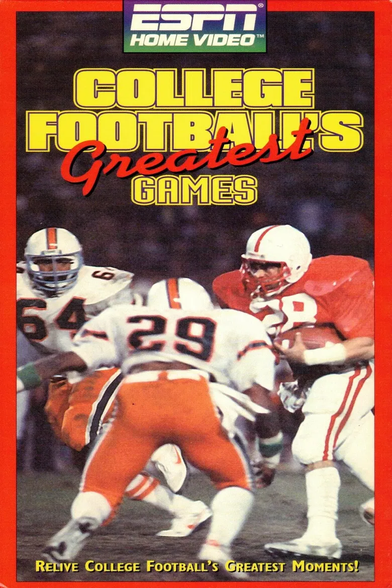 College Football's Greatest Games poster background