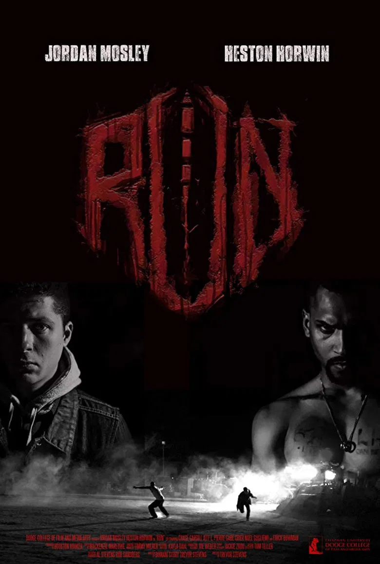 Run poster background