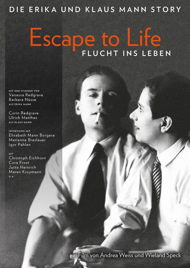 Escape to Life: The Erika and Klaus Mann Story poster background