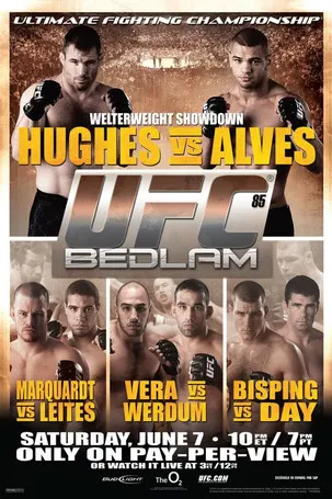 UFC 85: Bedlam poster background