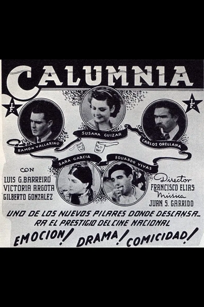 Calumnia poster background