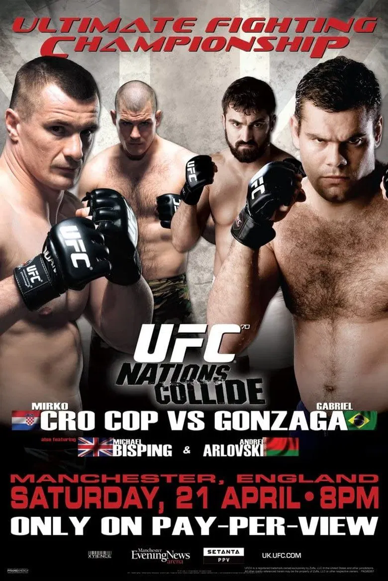 UFC 70: Nations Collide poster background