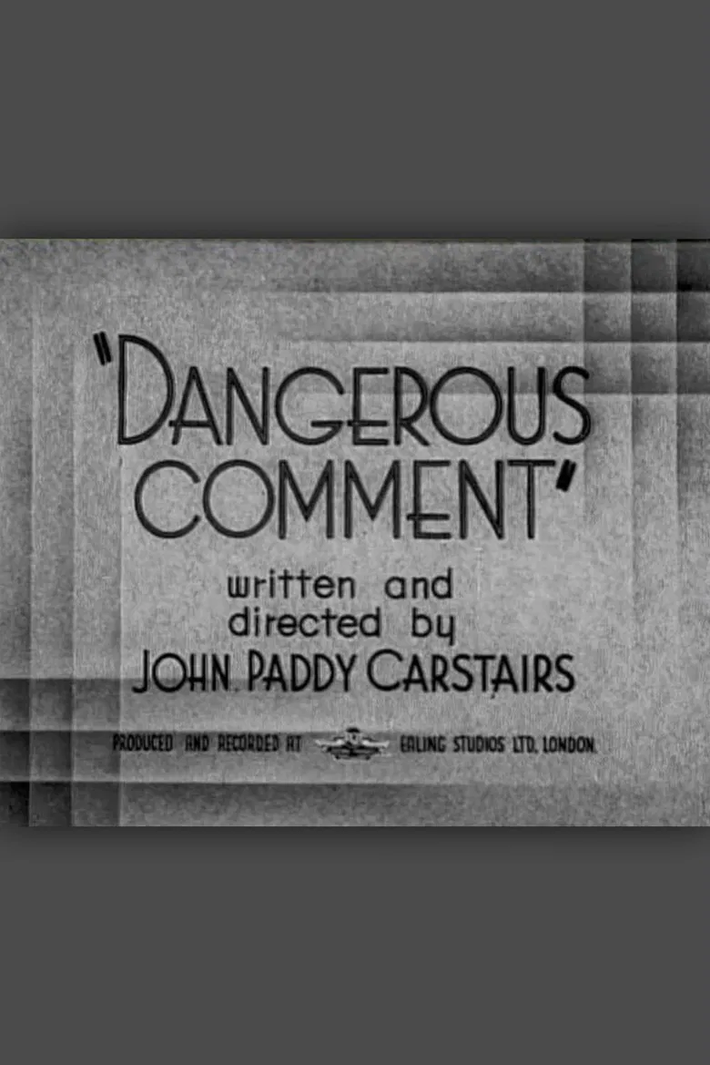 Dangerous Comment poster background