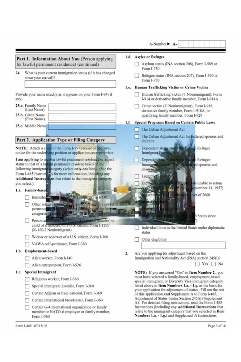 i-485 (Vanishing Point) poster background