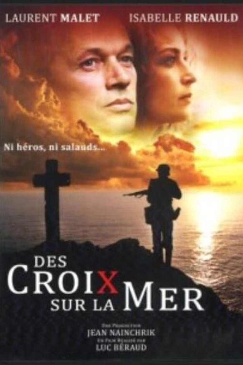 Des croix sur la mer poster background