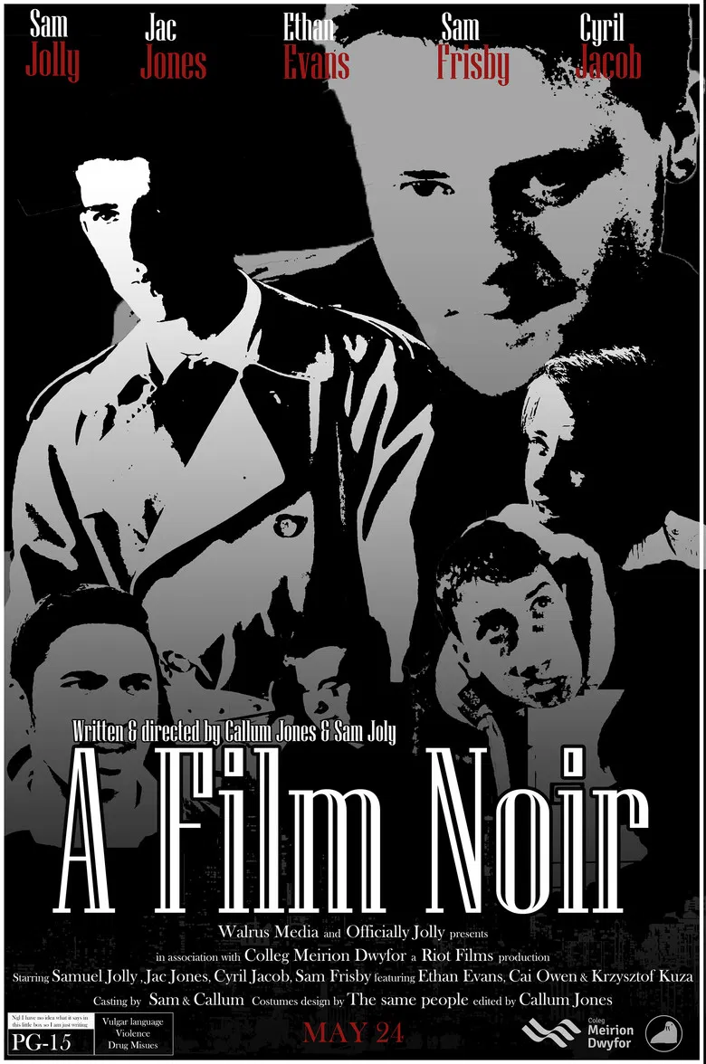 A Film Noir poster background