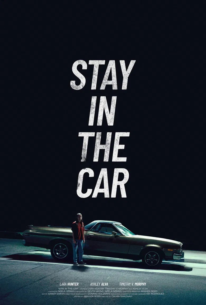 Stay in the car poster background