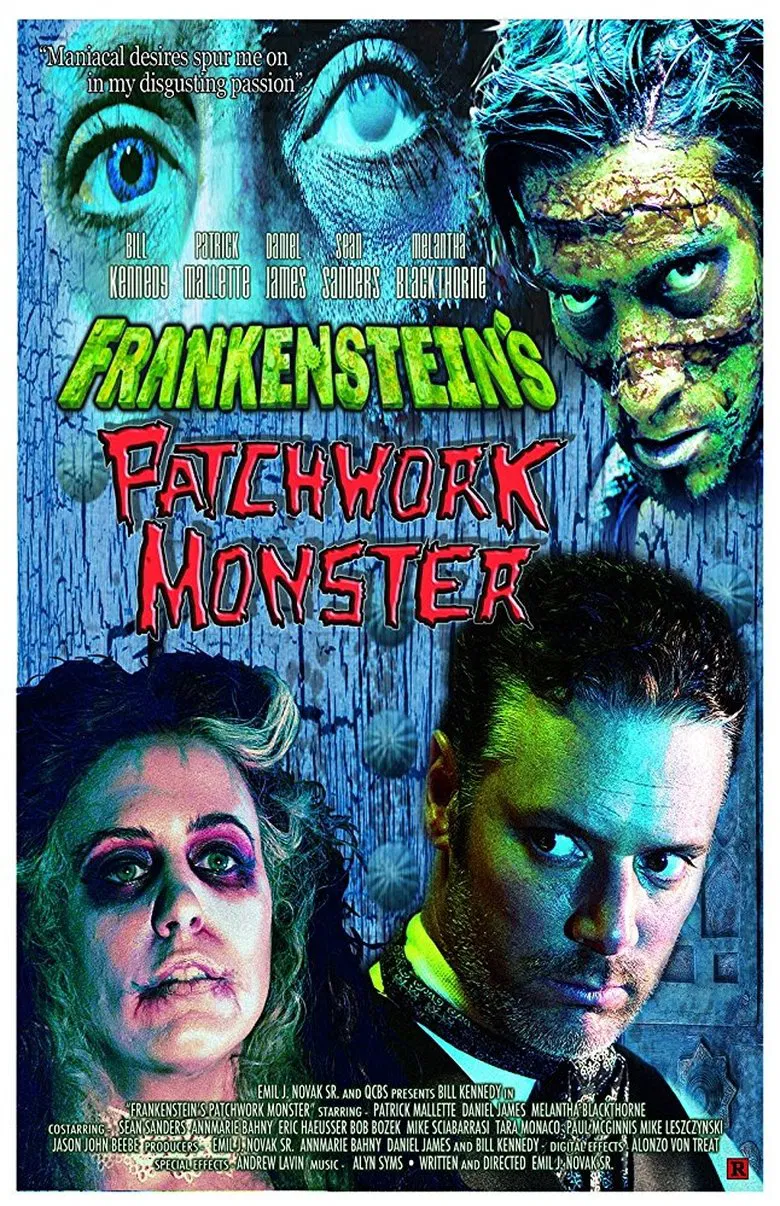 Frankenstein's Patchwork Monster poster background