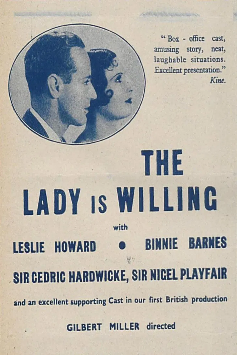 The Lady Is Willing poster background