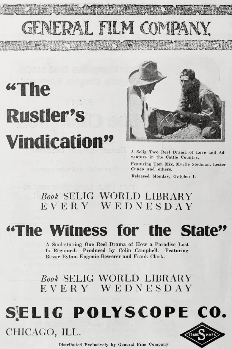 The Rustler's Vindication poster background