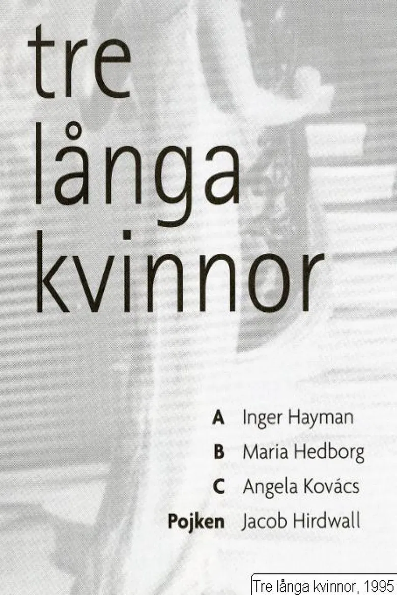Tre långa kvinnor poster background
