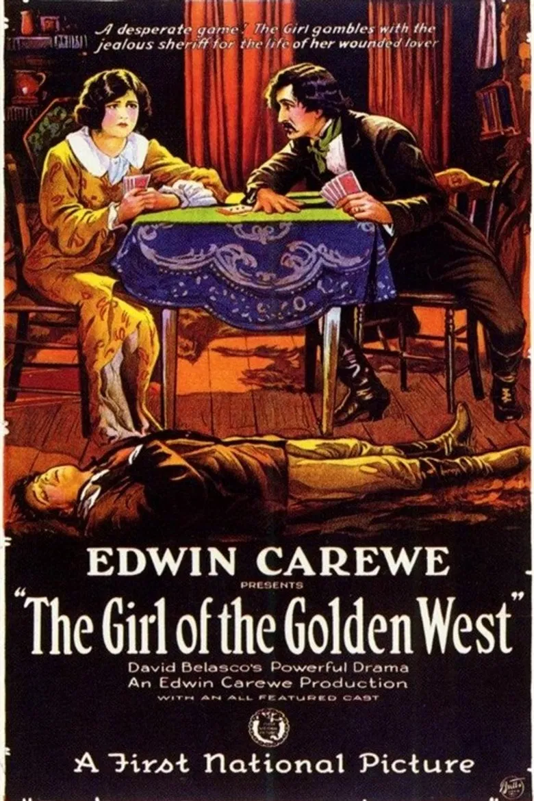 The Girl of the Golden West poster background