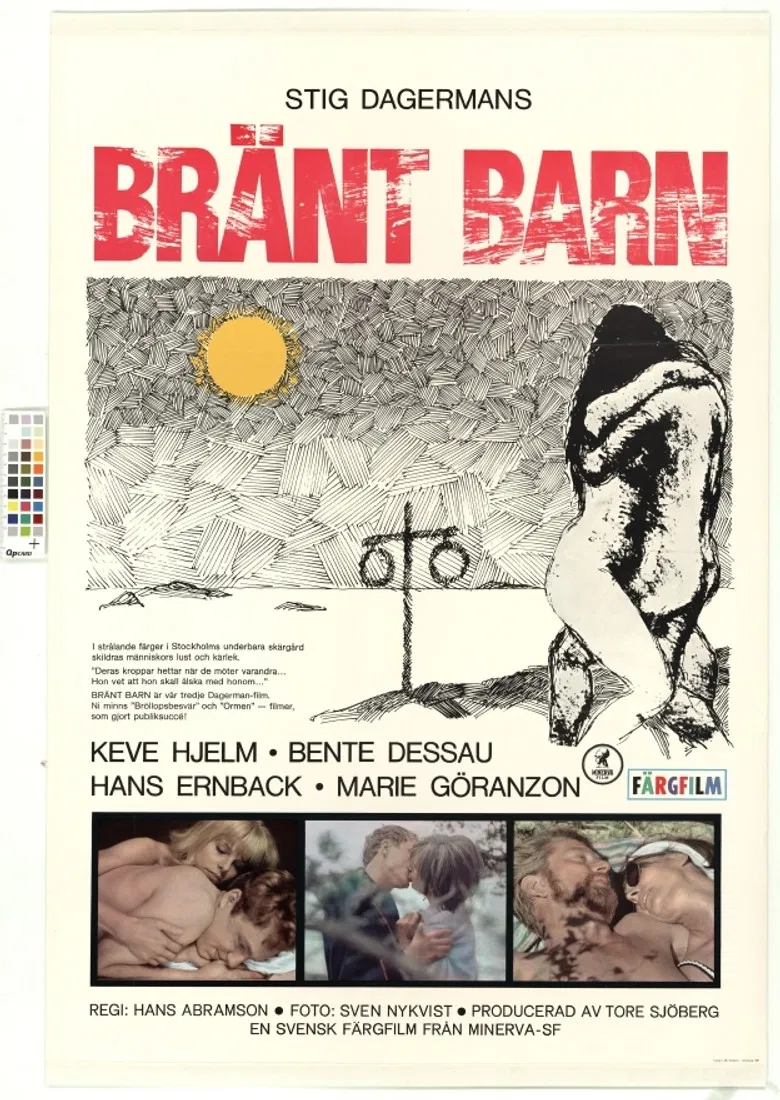 Bränt barn poster background