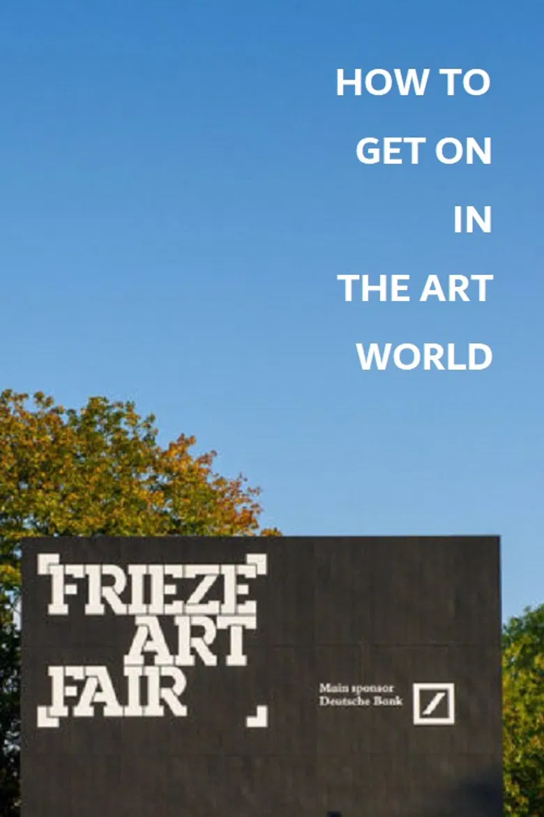 How to Get on in the Art World poster background