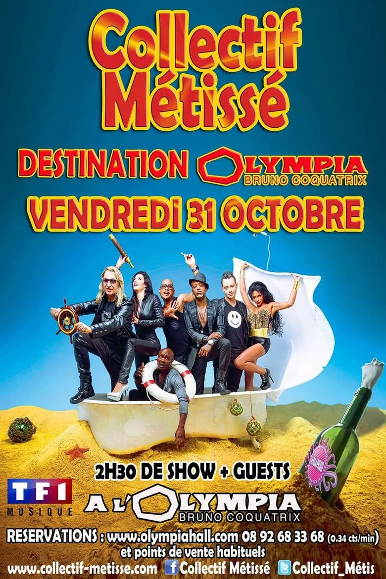 Collectif Métissé à l'Olympia poster background