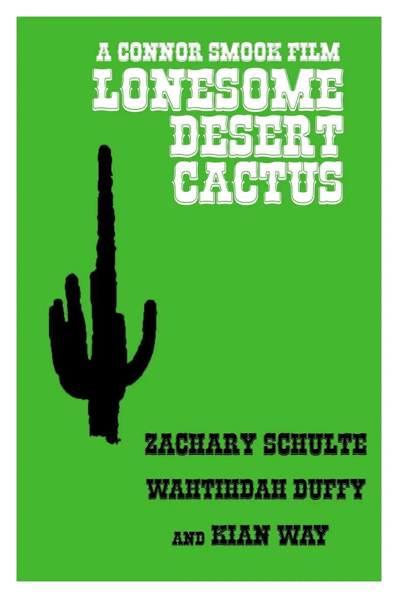 Lonesome Desert Cactus poster background