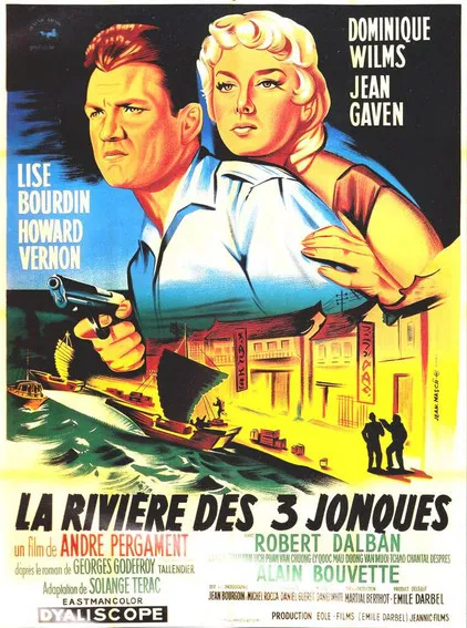 The River of Three Junks poster background