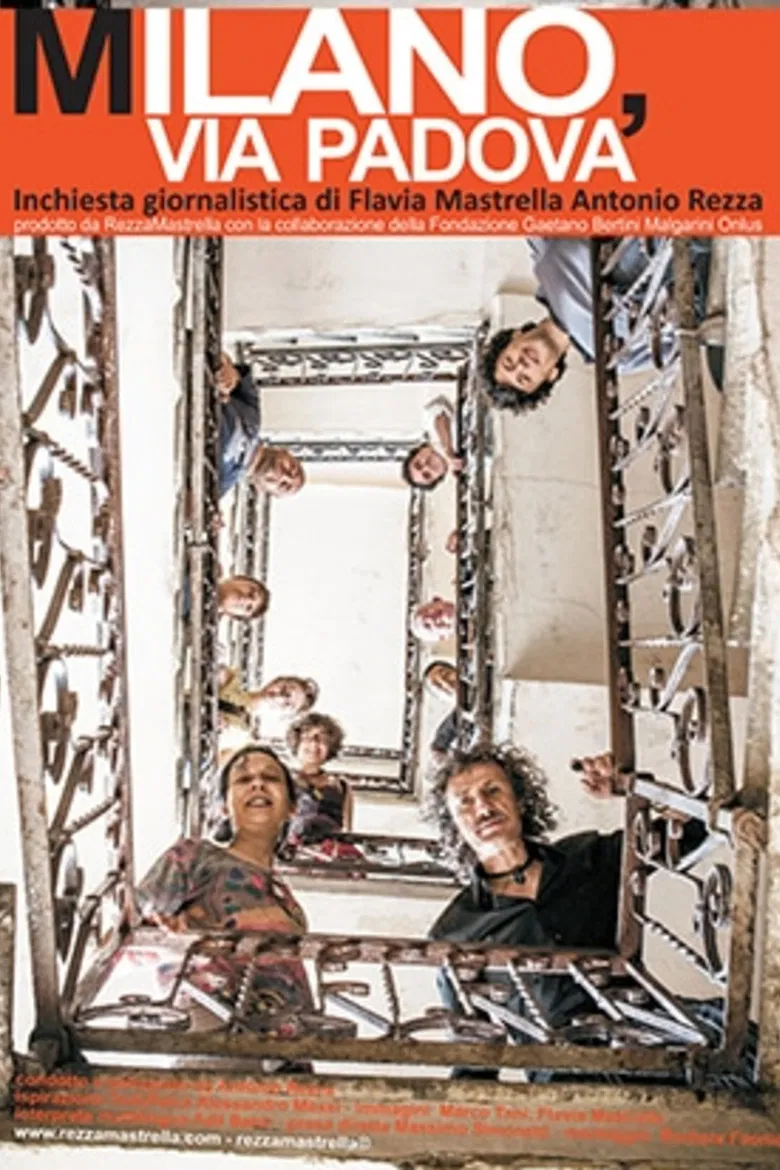 Milano, via Padova poster background