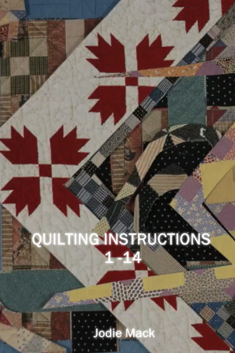 Quilting Instructions: Front/Back poster background