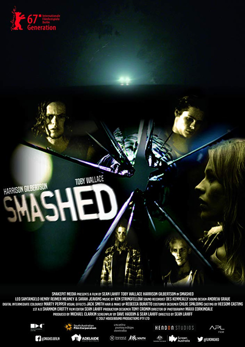 Smashed poster background