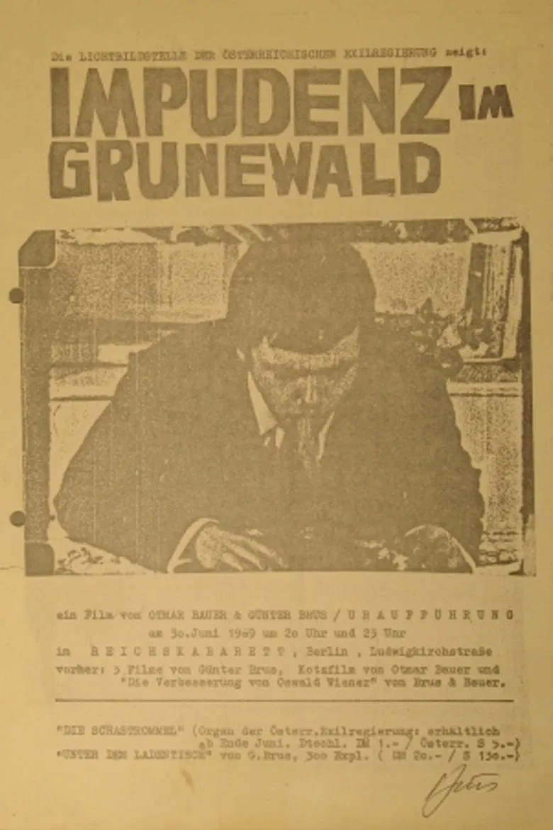 Impudence in Grunewald poster background