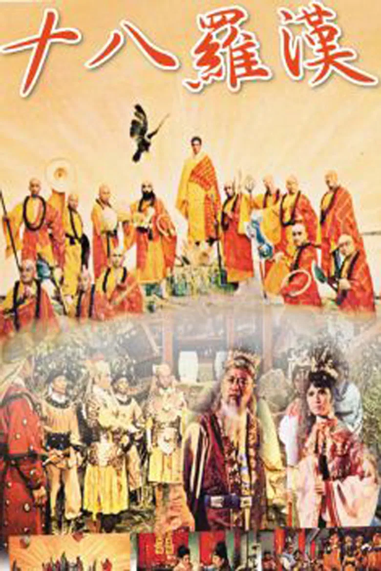 Eighteen Disciples of Buddha poster background