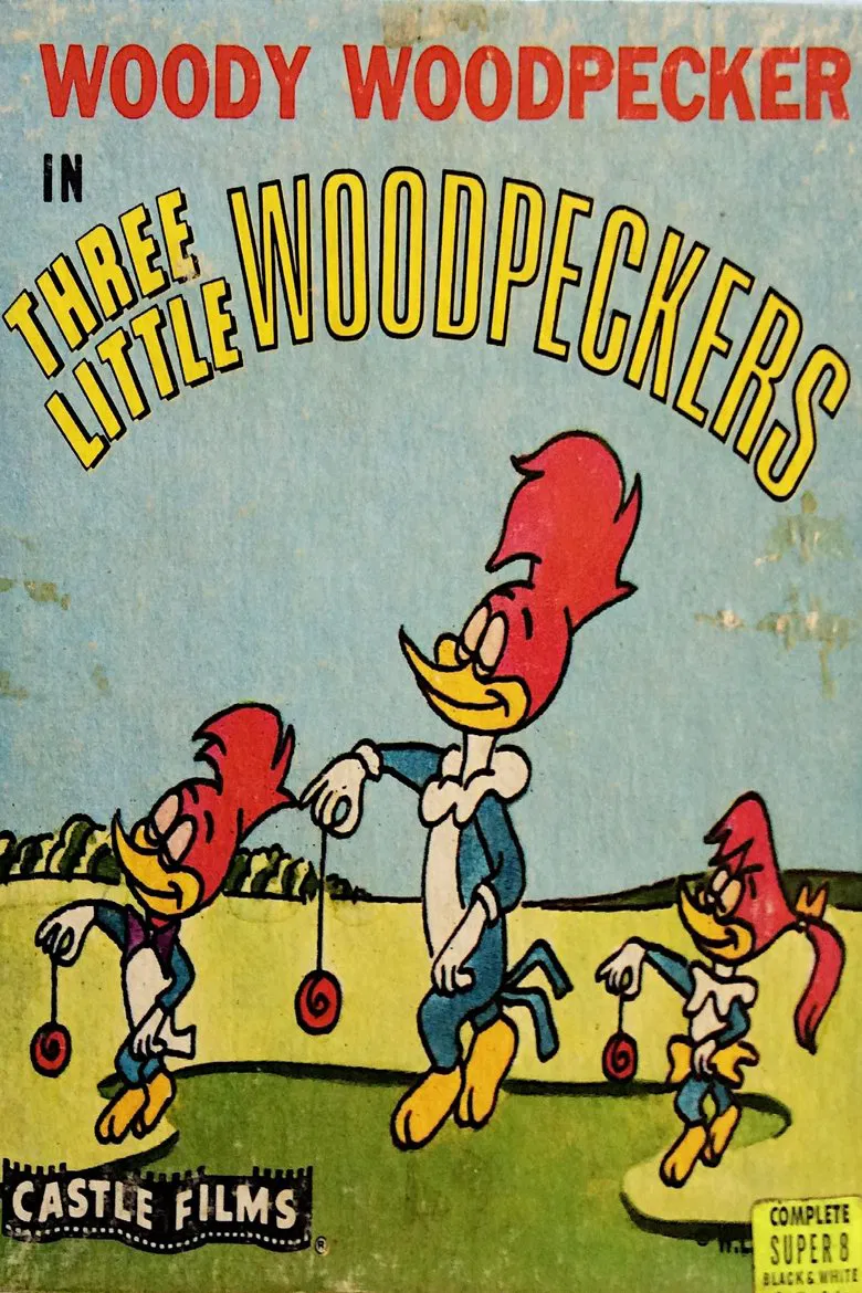 Three Little Woodpeckers poster background