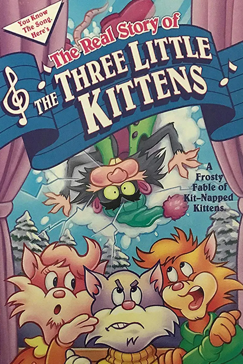 The Real Story of the Three Little Kittens poster background