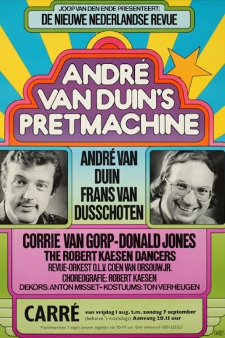 André van Duin’s Pretmachine poster background