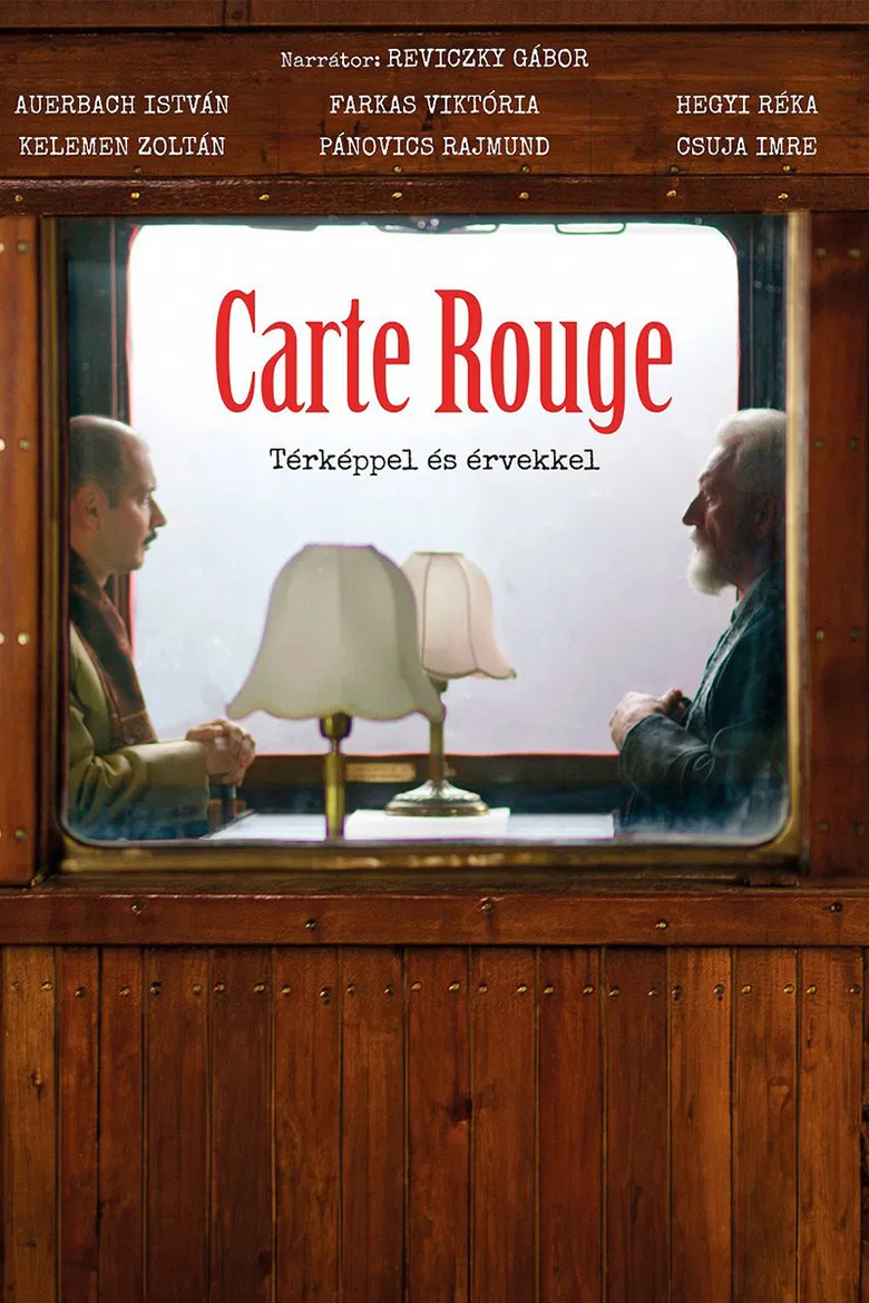 Carte Rouge – Vörös térkép poster background