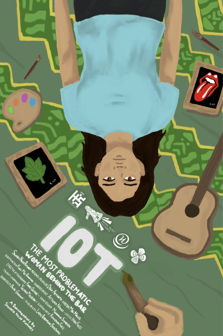 IOT : The Most Problematic Woman Behind The Bar poster background